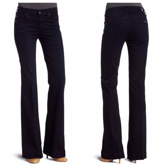 black high waisted slim trousers